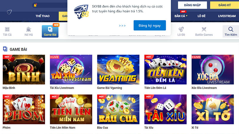 Game bài Sky88 mang nhiều ưu điểm vượt trội, thu hút người chơi tham gia