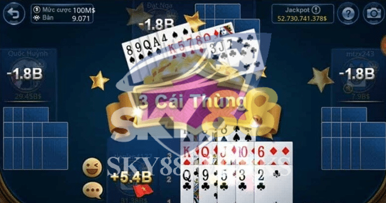 Thùng phá sảnh nhỏ trong game bài Mậu Binh