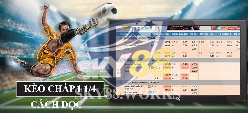 cách đọc kèo tài xỉu 1 1/4