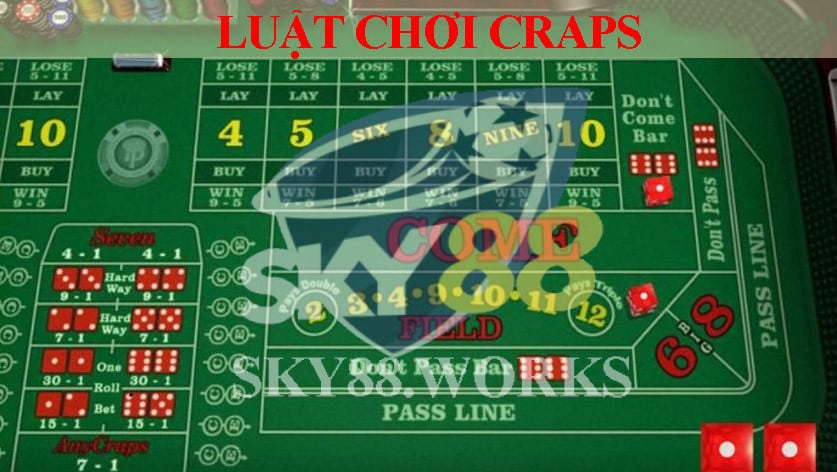 Luật chơi cơ bản chuẩn quốc tế chả craps là gì?