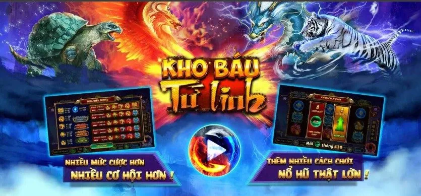 nổ hũ sky88 - kho báu tứ linh