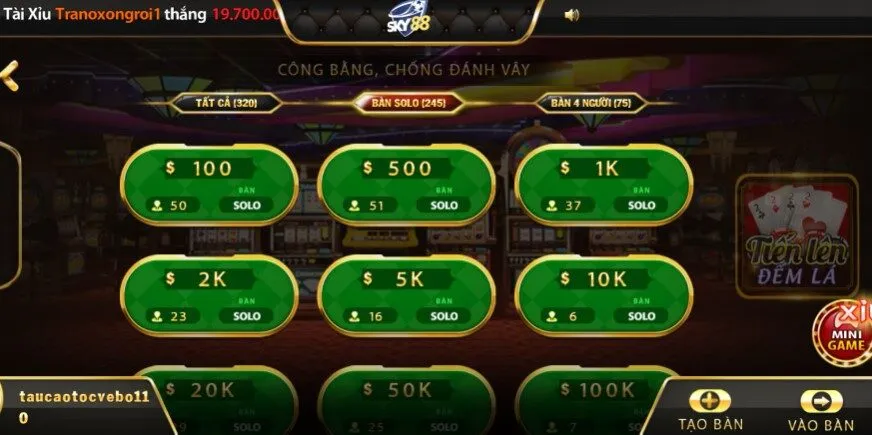 tiến lên là game bài sky88 dễ thắng